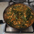 El cooksnap de Reyes Salgueiro cuando hizo Espinacas con garbanzos.