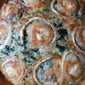 El cooksnap de Eva Barcelona cuando hizo Quiche de espinacas y queso de cabra con cebolla caramelizada.