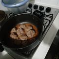 El cooksnap de Santiago Borja cuando hizo Albóndigas cocidas.