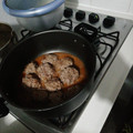 El cooksnap de Santiago Borja cuando hizo Albóndigas cocidas.