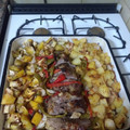 El cooksnap de Julián D'Ambrosio cuando hizo Colita de cuadril al horno con papas.