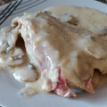 El cooksnap de lourdes cuando hizo Pechugas de pollo rellenas, con salsa de champiñones.