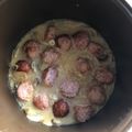 El cooksnap de Esther cuando hizo Albóndigas de pavo con salsa de champiñones.