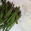 El cooksnap de Amparo&Ari cuando hizo Carne picada y judías con salsa de soja.