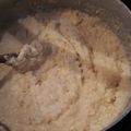 El cooksnap de Mariana Mili cuando hizo Queso de garbanzo.
