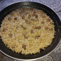 El cooksnap de Tania Muñoz Perez cuando hizo Arroz integral con pasas y piñones.