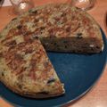 El cooksnap de Almudena Ferri cuando hizo Tortilla de patata, berenjena y cebolla. Versión más limpia, rápida y ligera.