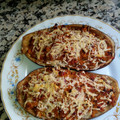 El cooksnap de Dimas Dimas cuando hizo Berenjenas rellenas de carne de cerdo.