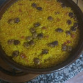 El cooksnap de Marcos cuando hizo Arroz seco de caldo de puchero con longaniza.