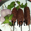Tripti Gautam's cooksnap of when they made Soya Sattu Seekh Kebab.