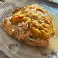 El cooksnap de ANA MARTINEZ cuando hizo Salmón en air fryer con salsa cremosa de puerros y pimientos.