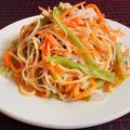 Cooksnap của Kim Dung . khi họ làm theo món Mì xào chay