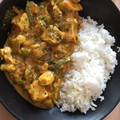 El cooksnap de Maria Jose Uzcátegui cuando hizo Pollo al curry con leche de coco y cilantro.