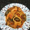 El cooksnap de Alberto cuando hizo Acelgas con patatas, calabacín y frutos del mar.