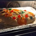 El cooksnap de Damaris Lobo cuando hizo Coca de brioche con crema y piñones.