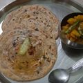 Mamta Roy का कुकस्नैप जब उन्होंने गेहूं के आटे का लच्छा पराठा (Gehu ke aate ka lachha paratha recipe in Hindi) बनाया था।