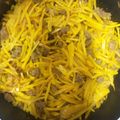 El cooksnap de Mily CSLl cuando hizo Ollucos con carne molida.