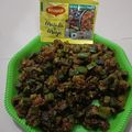 Sara Mehta 's cooksnap of when they made Bhendi ki sabji.