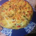 El cooksnap de Ramon Toledano Martin cuando hizo Tortilla vegana (sin huevo) de patata, escalivada y espinacas.