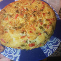 El cooksnap de Ramon Toledano Martin cuando hizo Tortilla vegana (sin huevo) de patata, escalivada y espinacas.