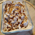 El cooksnap de Monica cuando hizo Helado de dulce de leche con heladera eléctrica y sin ella.