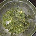 El cooksnap de Zoigel María Peralta cuando hizo Pesto de Albahaca.