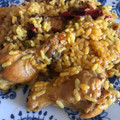 El cooksnap de Cristina García cuando hizo Arroz con alas de pollo olla express.