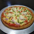 Pampa Mondal's cooksnap of when they made ভেজ পিৎজা (Veg Pizza recipe in Bengali).