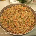 El cooksnap de Jonny Montaño cuando hizo Arroz chino frito tres delicias.
