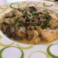 El cooksnap de Aida Cocina cuando hizo Pollo en salsa de ajo con champiñones enteros.