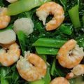 三寶媽 的 芥蘭炒蝦仁 cooksnap