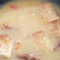 El cooksnap de Carolina cuando hizo Sopa de cebolla a la chilena.