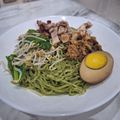 Cooksnap dari Santy Salim untuk resep Mie Pelangi Ayam Kampung (Mie Ayam Sayuran) Versi Alok