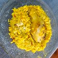 El cooksnap de Natalia Cuello cuando hizo Arroz con pollo para dos😁.