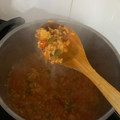 El cooksnap de Lucía cuando hizo Arroz a la primavera con macedonia de verduras.