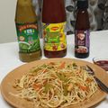 neelam gupta का कुकस्नैप जब उन्होंने गार्लिक फ्लेवर नूडल्स (Garlic flavour noodles recipe in hindi) बनाया था।