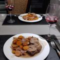 El cooksnap de Flor Martinez cuando hizo Ojo de Bife Braseado al Malbec con Vegetales.