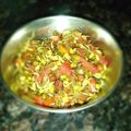 Mrs. Jyoti का कुकस्नैप जब उन्होंने स्प्राउट्स चाट (Sprouts Chaat recipe in Hindi) बनाया था।