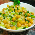 El cooksnap de Jose Manuel cuando hizo Brócoli, calabacín, cebolla y garbanzos.