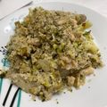 El cooksnap de Débora Cantero Martínez cuando hizo Quinoa con alubias blancas, brócoli y alcachofas.