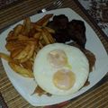 El cooksnap de Angélica cuando hizo Bistec a lo pobre de mamita.