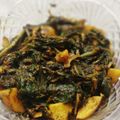 Zesty Style का कुकस्नैप जब उन्होंने आलू पालक की सब्जी बनाया था।