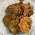 Yui Miles's cooksnap of when they made Beguni/ Eggplant fritter.