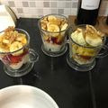 El cooksnap de Claudia cuando hizo Postre en vaso frutillas, nueces y arándanos.