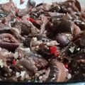 El cooksnap de Sarai cuando hizo Berenjenas al escabeche.