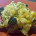 vettesterr's cooksnap of when they made scrambled eggs in Bacon basket.