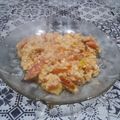 El cooksnap de Lady Marmalade cuando hizo Xihongshi Chao Jidan, Huevos revueltos con Tomate al estilo Chino (西红柿炒鸡蛋).