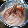 El cooksnap de "cocinar con jorgette" cuando hizo Hummus de alubias rojas y pimiento asado.