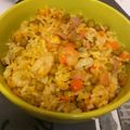 El cooksnap de Marvi cuando hizo Arroz tres delicias Chino.