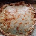El cooksnap de Paula avila cuando hizo Tarta de acelga, jamón y queso.